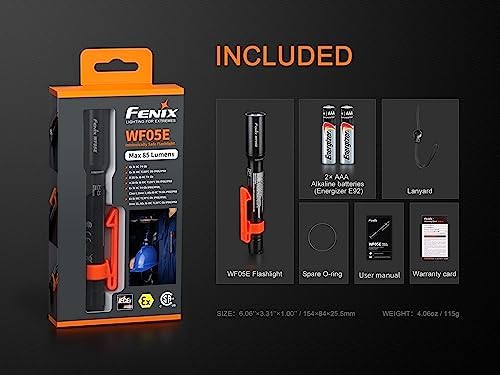 Fenix Get the most with 3 modes 85 lumens 80-hour runtime