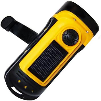 Hand-Crank Solar Flashlight for Survival