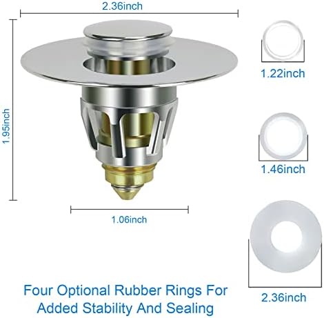Two-Piece Luxury Sink Stoppers