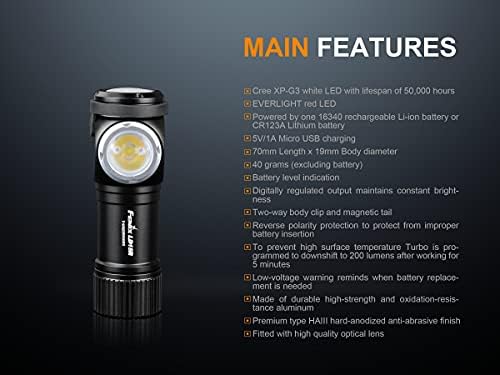 Fenix 500 Lumen Rechargeable Flashlight