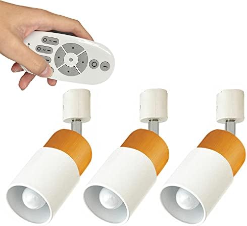 3-Pack H-Track Lighting System Remote-Controllable Adjustable Stepless Dimming -