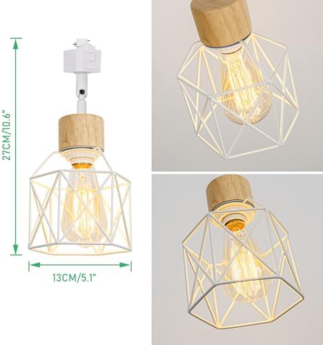 Adjustable E26 Metal Track Ceiling Lamp for Kitchen Bar