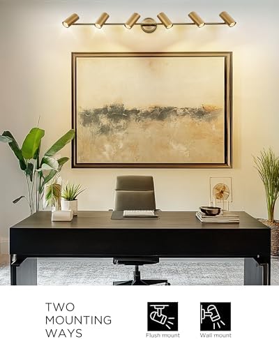 Elegant Gold LED Track Lighting