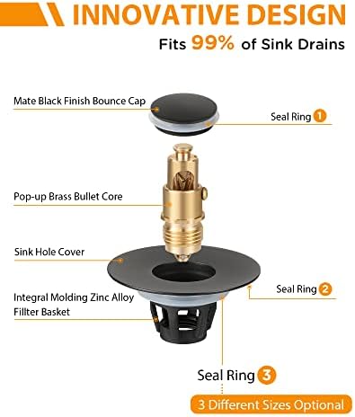 Tgosomt bathroom sink stopper