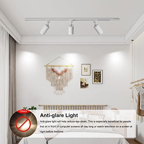 VANoopee 12 Light GU10 LED Track Lighting Kit for Kitchen Ceiling