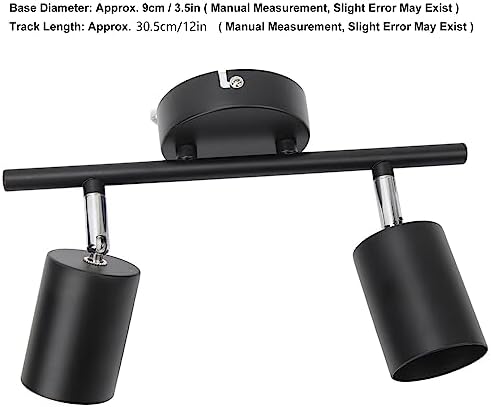 Modern 2-Head LED Track Light Kit with 90 Degree Rotation