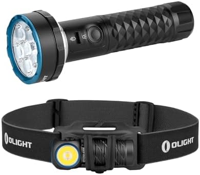 OLIGHT Prowess USB-C Rechargeable Bidirectional Flashlight Bundle with Perun 2 Mini Headlamp