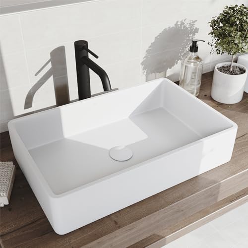 VIGO Vessel Bathroom Sink Pop-Up Drain and Mounting Ring - Matte Black