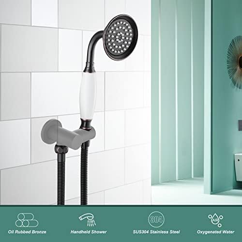 Heyalan Ceramic Handle Handheld Shower Sprayer