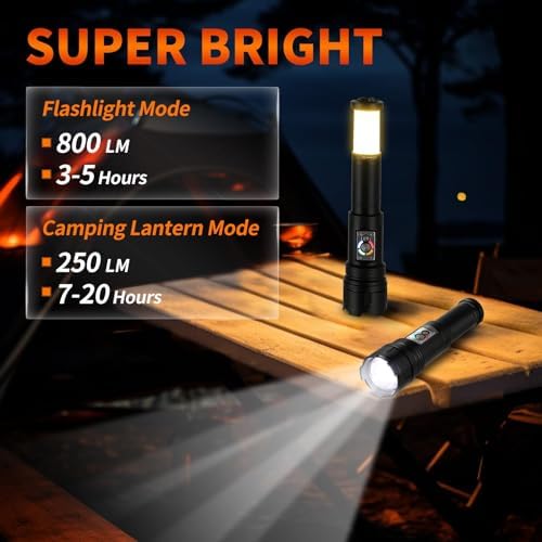 ULTRAFIRE Tactical Flashlight with Camping Lantern