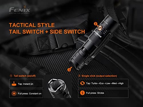 Fenix PD25R 800 Lumen LED Flashlight Bundle