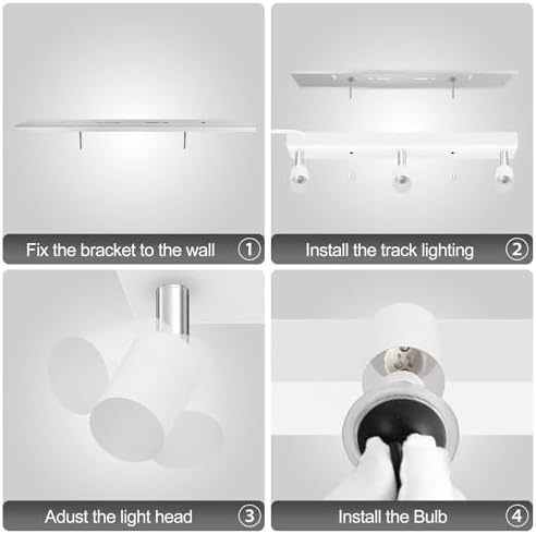 Sleek 3-Light Track Lighting Kit for Home Office
