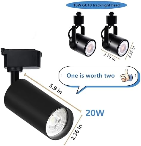 Bravsekai Ultra-Bright H Track Lighting Kit
