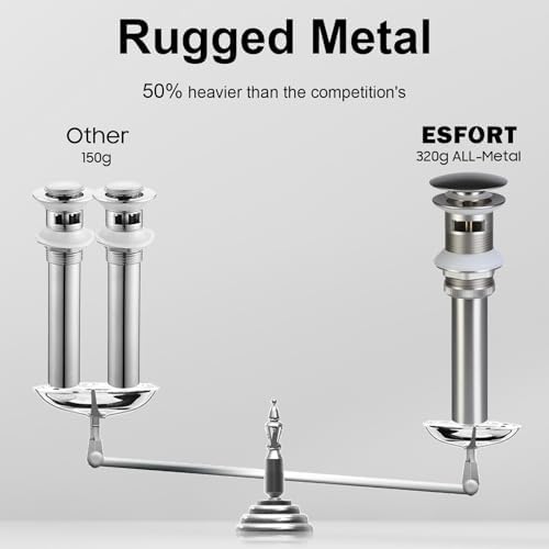 Durable Sink Drain Overflow Brushed Nickel Easy to Use and Long-Lasting
