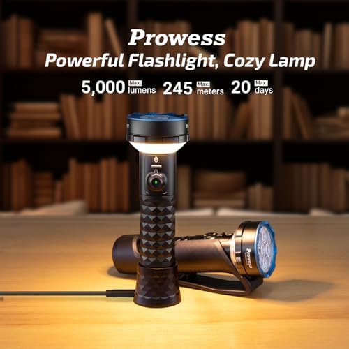 OLIGHT Prowess USB-C Rechargeable Bidirectional Flashlight Bundle with Perun 2 Mini Headlamp