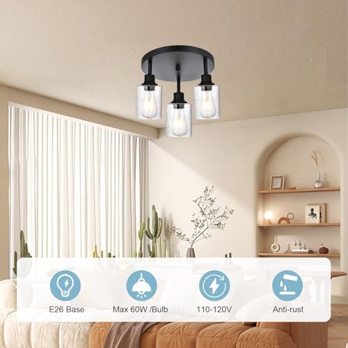 3 Light Modern Track Lighting with Rotatable Heads
