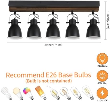 KEESFU Farmhouse Track Lighting