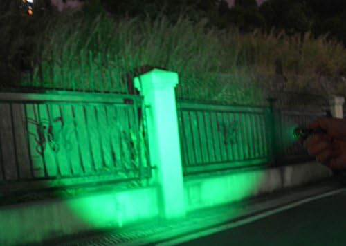 Scalable Green LED Flashlight Torch with 3 Modes for Night Detection