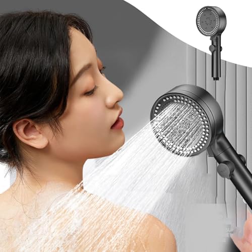 High-Pressure Turbo Shower Head with 8 Modes