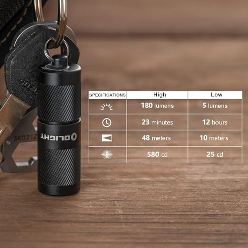 OLIGHT Oclip Rechargeable Flashlight Dual Light Sources 300 Lumens EDC Keychain Light