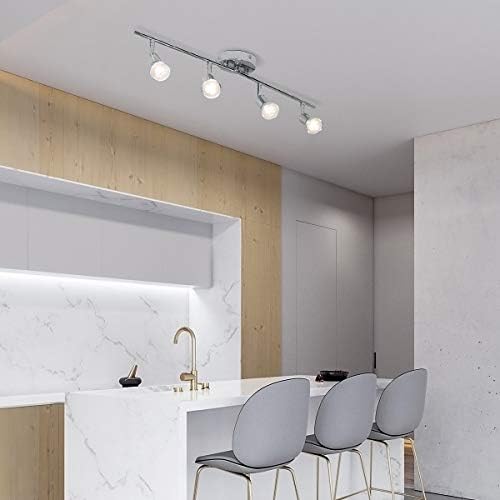 Qcyuui 4-Light Track Lighting Kit