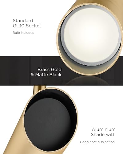 Elegant Gold LED Track Lighting