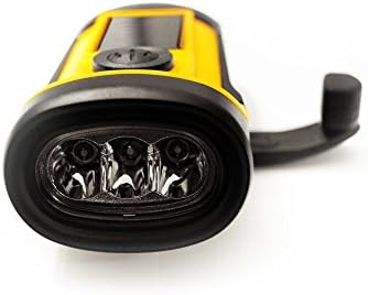 Hand-Crank Solar Flashlight for Survival