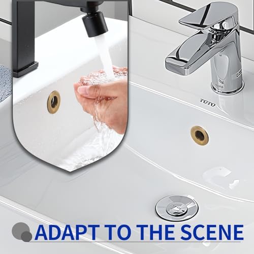 3pcs Brass Sink Overflow Trim Ring Drain Cover