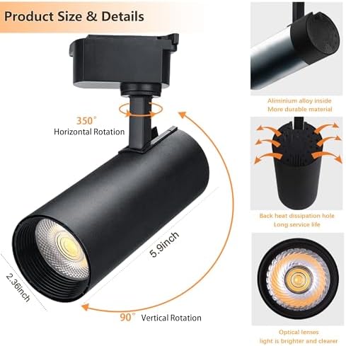 Bravsekai Ultra-Bright H Track Lighting Kit
