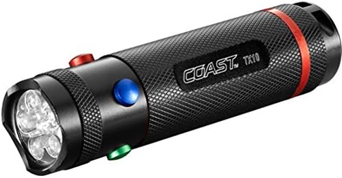 COAST TX10 Quad Color 80 Lumen LED Flashlight