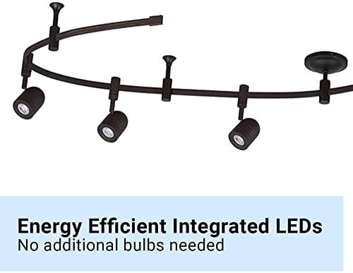 Adjustable LED Spotlight Flexible Track Oil Rubbed Bronze Ceiling Light