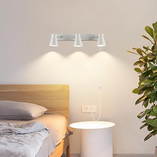 HURYEE Plug-in Track Lighting 3-Light Complete Kit
