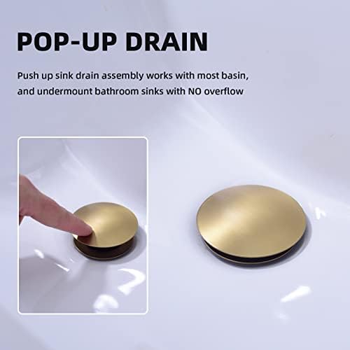 Sturdy Pop Up Sink Drain for Bathroom