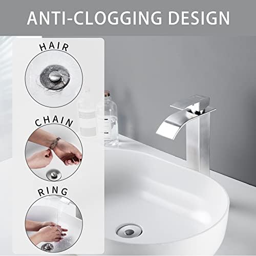 Fransiton Bathroom Sink Stopper with Hair Catcher
