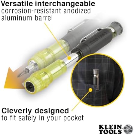 Klein Tools Rechargeable LED Work Light and Multi-bit Screwdriver Set