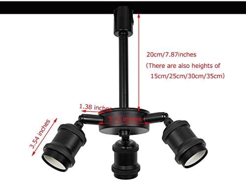 KAYYELAMP Adjustable 3 Light Track Light Fixture