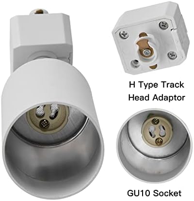 VANoopee 12 Light GU10 LED Track Lighting Kit for Kitchen Ceiling