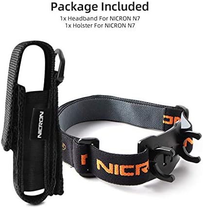 NICRON N7 Holster for Flashlight Headband Adjustable Clip Case