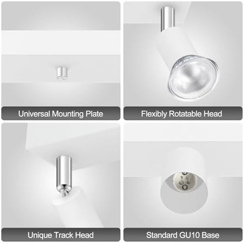 Sleek 3-Light Track Lighting Kit for Home Office