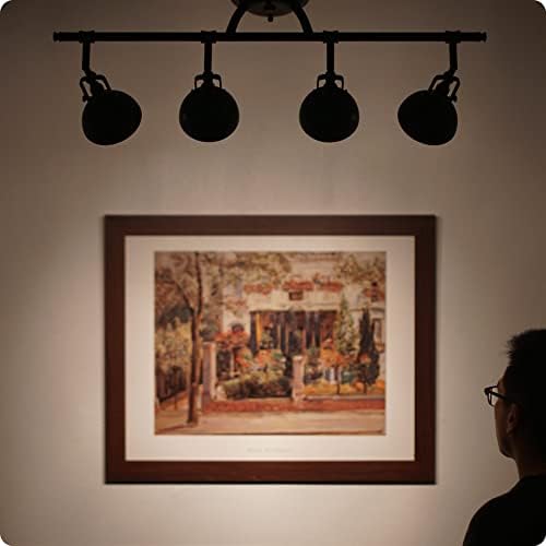 Kira Home Industrial 4-Light Track Lighting with Adjustable Heads