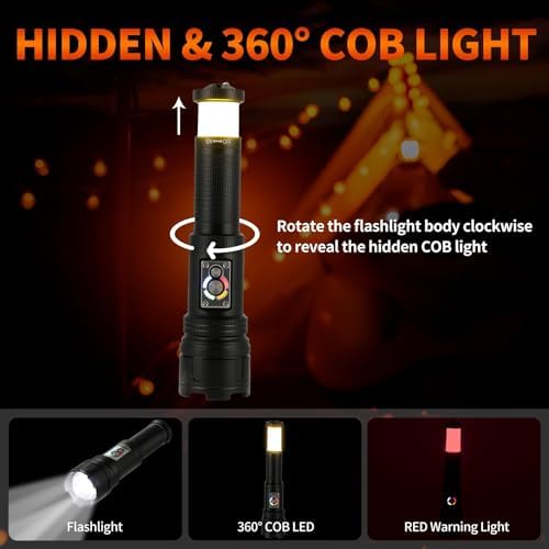 ULTRAFIRE Tactical Flashlight with Camping Lantern
