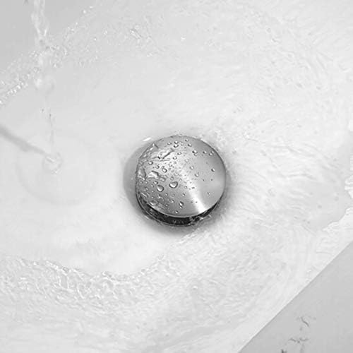 1 14 Brushed Nickel Sink Drain with Brass Strainer Basket