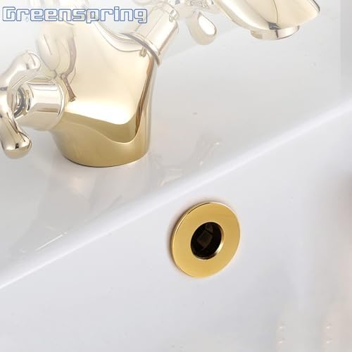 Greenspring - Premium Sink Basin Overflow Cover for Gold Finish