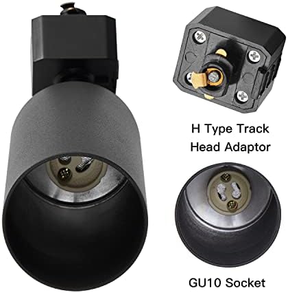Modern Kitchen Track Lighting Kit with 12 GU10 LED Lights