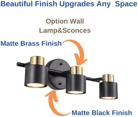 3 Light Track Lighting Kit with Matte Black Brass Finish