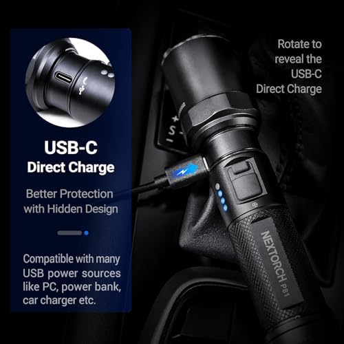 NEXTORCH P81 3000 Lumens Rechargeable Flashlight