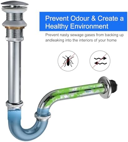 Premium Sink Stopper Adjustable Height No Overflow Chrome
