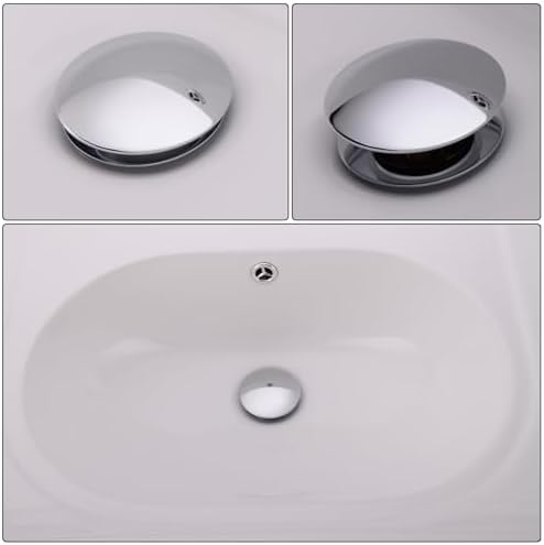 Rustproof Bathroom Sink Drain with Chrome Finish
