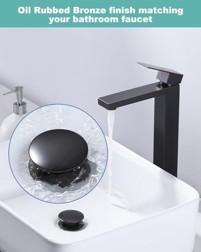 Arcora Oil Rubbed Bronze Pop Up Sink Drain