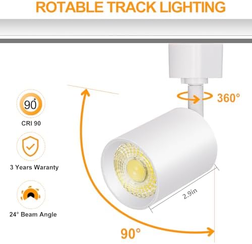 VANoopee 12-Light LED Track Lighting KitModern Durable Energy-Efficient